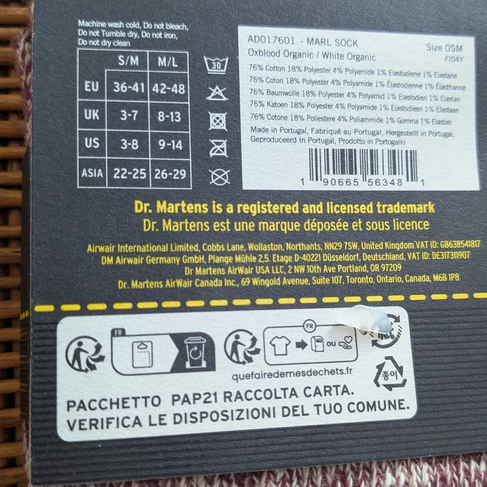 Dr. Martens socks are